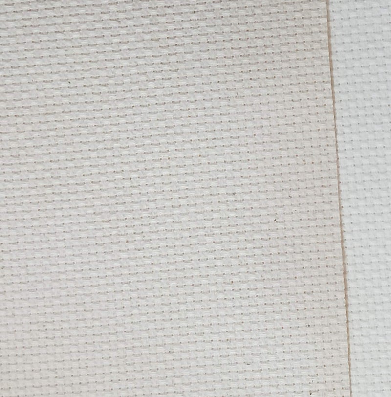 KCS 19" x 28" 14CT Counted Cotton Aida Cloth Cross Stitch Fabric (Natural-Ecru) - Image 2